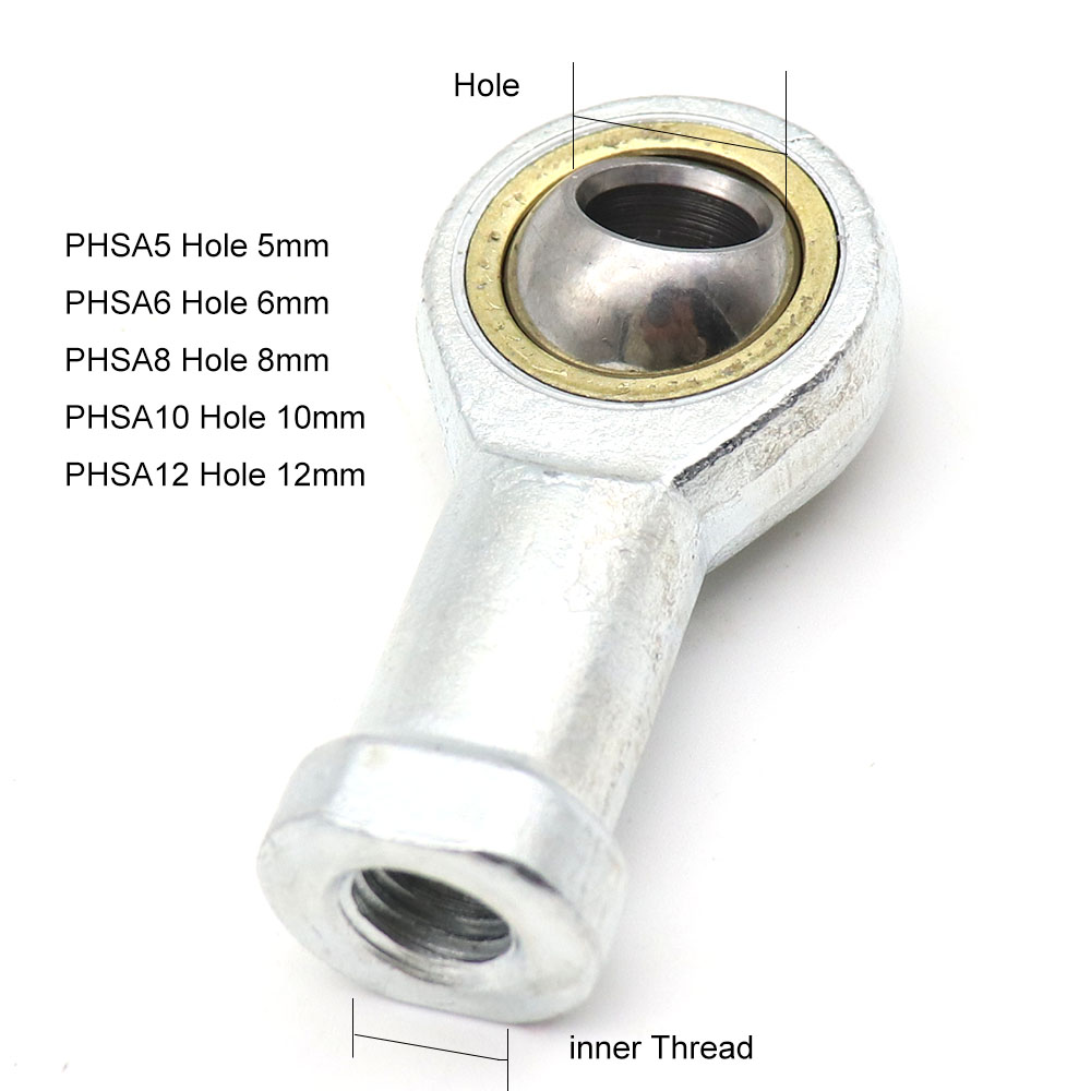 Hot sale 4PCS 8mm Female SI(L) 8T/K PHSA8L Left Hand Ball Joint Metric Threaded Rod End Bearing SI8(L)TK For rod