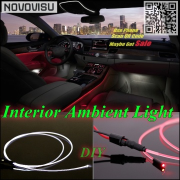 NOVOVISU For Opel Astra Car Interior Ambient Light Panel illumination For Car Inside Tuning Cool Strip Refit Light Optic Fiber