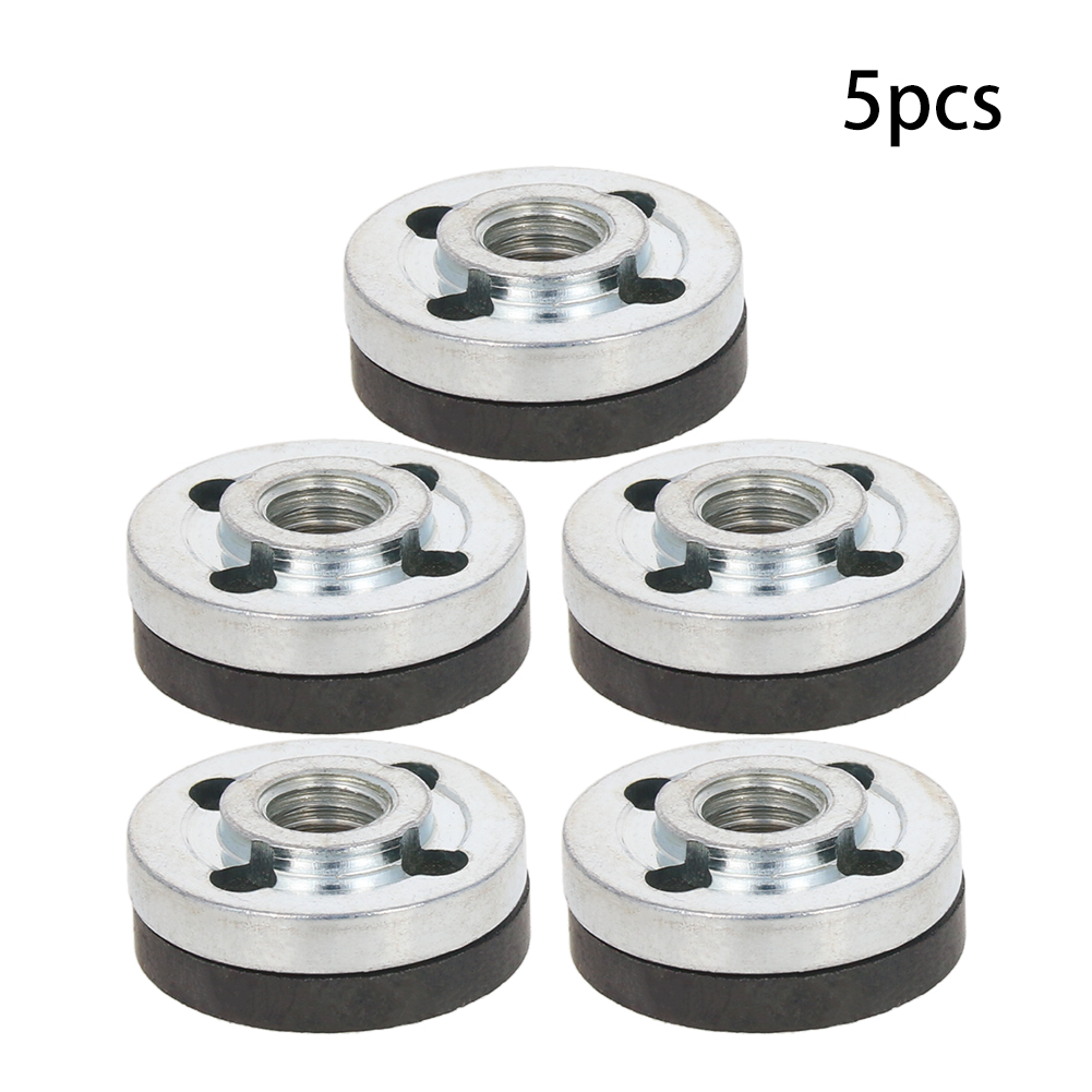 Hot 2~10pcs Various Models Angle Grinder Flange Iron Pressure Plate Fittings Lock Nut Round Clamp Power Tool For Angle Grinders