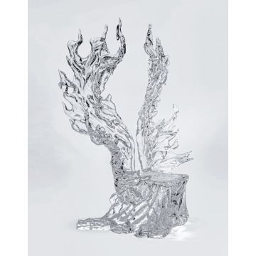 Wing Back Droplet Crystal Chair Wedding Hotel Decoration
