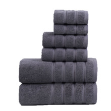 soft cotton grey bath shower towel set