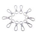 10Pcs Alloy Swivel Clasps Snap Keychain Ring Hook Clip for Keys Lanyards Climbing Accessories Key Holder for Men and Women