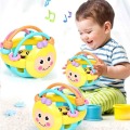 2020 Toddlers Wooden Baby Rattle Toy Musical Instruments Music Wooden Handbell Toys Baby Colorful Music Sounding Toy