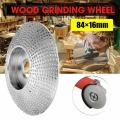 Woodworking Grinding Angle Wooden Wheel Sanding Carving Rotary Tool Abrasive Disc For Angle Grinder Tungsten Carbide Coating