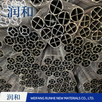 Multi-rib Reinforced Hollow Aluminium Round Tube