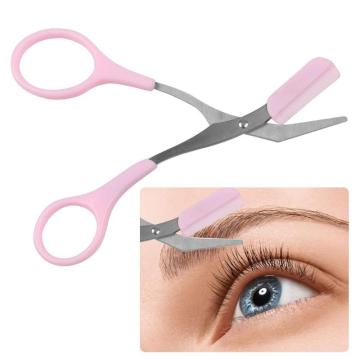 1pc Eyebrow Scissors Eyebrow Trimmer Eyelash small scissor Comb Shaping Grooming Remover Women Makeup Scissor Stainless Steel