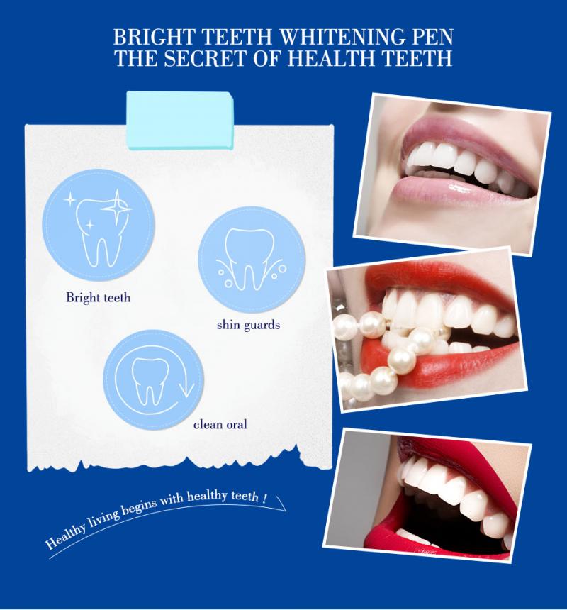 1PC Teeth Whitening Pen Smoke Coffee Tea Stain Remover Portable Teeth Whitening Brighten Pen Refresh Breath Oral Hygiene TSLM1