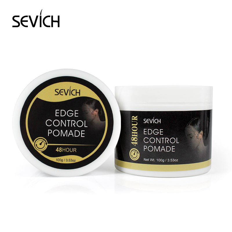 Sevich Hair Pomade Natural Hairstyle Wax For Women Edge Control Pomade Hair Cream Gel Broken Hair Repair 100g Comb free