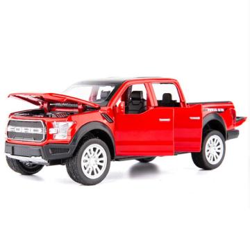 Hot scale 1:32 wheels diecast car Ford ranger RAPTOR Pickup truck metal model with light sound pull back vehicle alloy toys