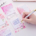 Fresh Cherry Sakura Natural Memo Pad Sticky Notes List Escolar Papelaria School Supply Label