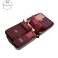 6Pcs/set Travel Luggage Storage Bags Suitcase Packing Set Portable Waterproof Clothes Baggage Cube Cases Organizer bag in bag