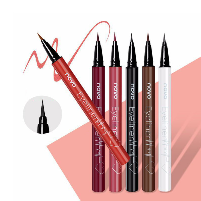 6 Color Liquid Eyeliner Pen Quick Dry Eye Liner Pencil Matte Waterproof Cosmetic Lasting Smudge-proof Fashion Eye Makeup TSLM1