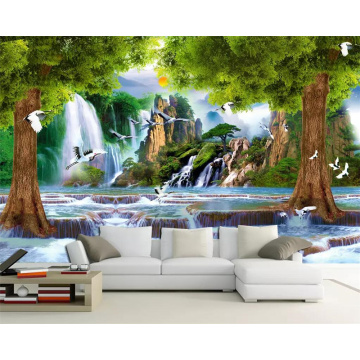 Beibehang Custom wallpaper photo landscape big tree waterfall 3D TV sofa background wall home decoration murals 3d wallpaper