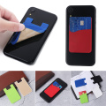 1PC Hot Sale Soft Silicone Mobile Phone Back Card Holder Stick On Adhesive Wallet Case Cash ID Card Pocket