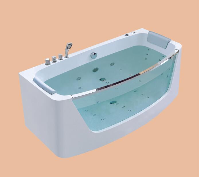 1750mm Long Surfing Whirlpool Bathtub Acrylic Hydromassage Bubble Tub NS1601B