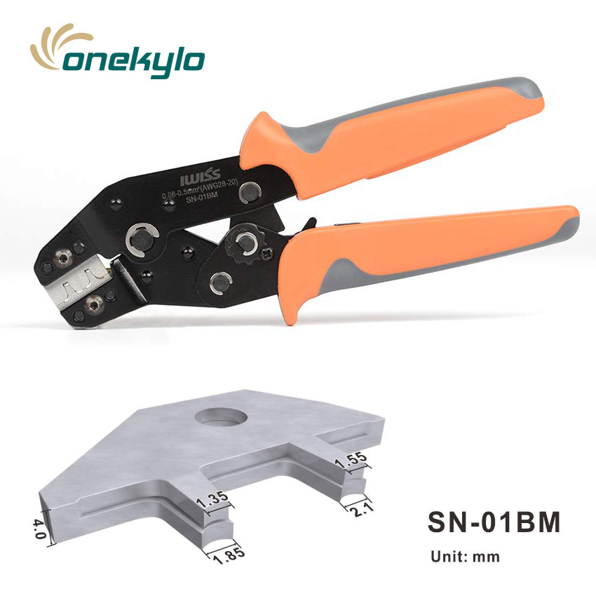 IWS-SN-01BM IWISS Ratchet Wire Cable Crimping Pliers Tool 0.08-0.5mm² for Dupont PH2.0 XH2.54 KF2510 JST Molex D-SUB Terminal