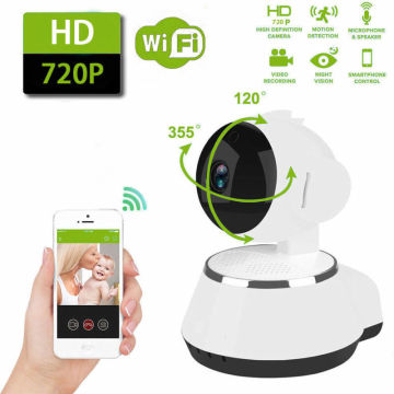 Mini WiFi monitor IP camera smart home security system. With 720P HD resolution Baby Pet Monitor CAMERA