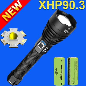 600000LM XHP90.3 Led Flashlight Torch Powerful Tactical Flashlight USB XHP90 Rechargeable Flash Light 18650 Cree Xhp70 Led Torch