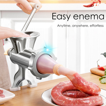 Kitchen Tools Manual Meat Grinder Hand Operated Beef Noodle Pasta Mincer Sausages Maker Gadgets Aluminum Grinding Machine