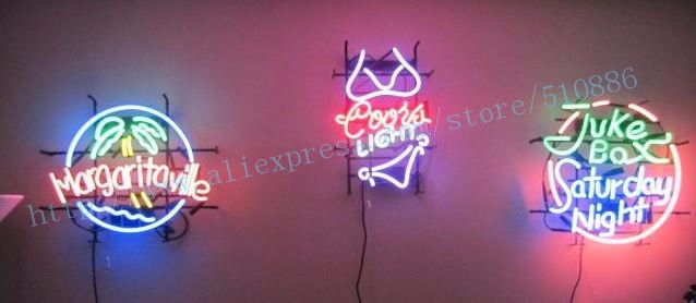 17*14" Custom Message NEON SIGN REAL GLASS BEER BAR PUB LIGHT SIGNS store display Restaurant Shop occasional Advertising Lights