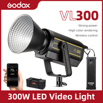Godox VL300 VL-300 300W 5600K White Version LED Video Light Continuous Output Bowens Mount Studio Light APP Support