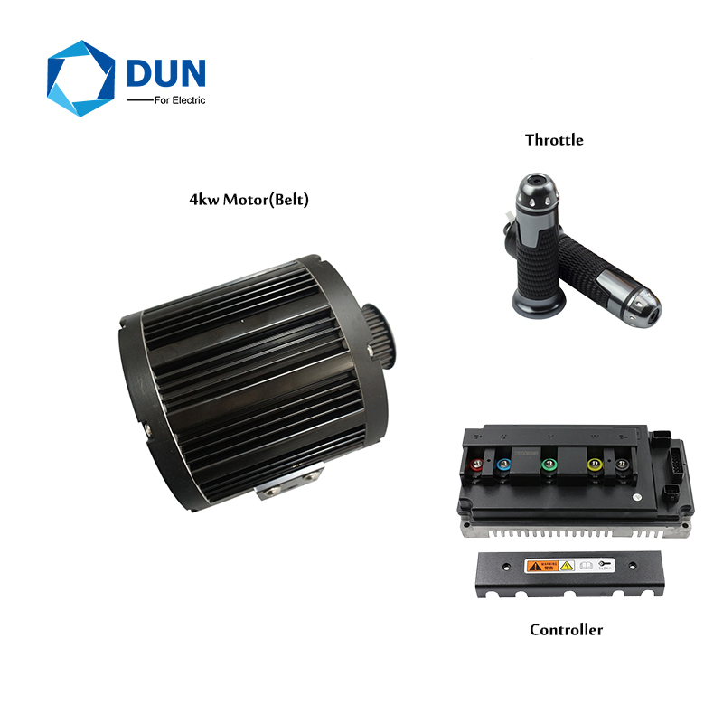 100kmh 4000W Peak 10kw QS138 90H Mid Drive Motor With EM150S Controller Powertrain For Adult Electric Motorcycle