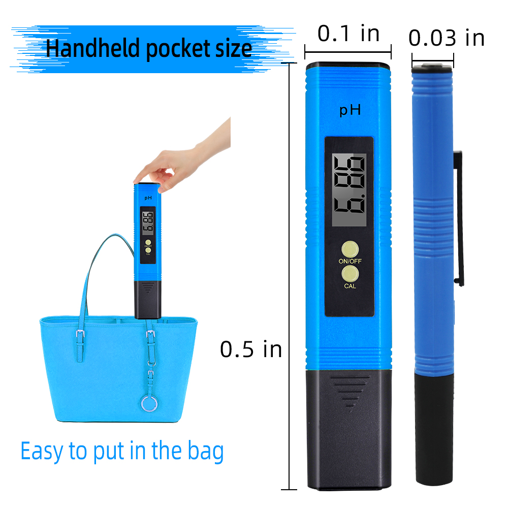 Digital PH Tester 0.01pH Acidity PH Meter Water LCD Display Water Quality Measure Automatic Calibration 50%off