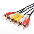 3 RCA Male to 3 RCA Male Composite Audio Video AV Cable Plug