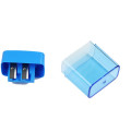 Double Holes Plastic Pencil Sharpeners Candy Color Transparent Standard Pencil Cutting Machine