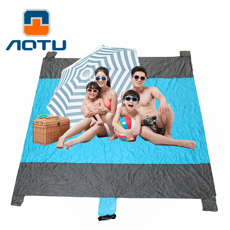 Aotu Outdoor Camping nylon Fabric Beach Mat Portable Drying Picnic AT6235 portable picnic camping mat