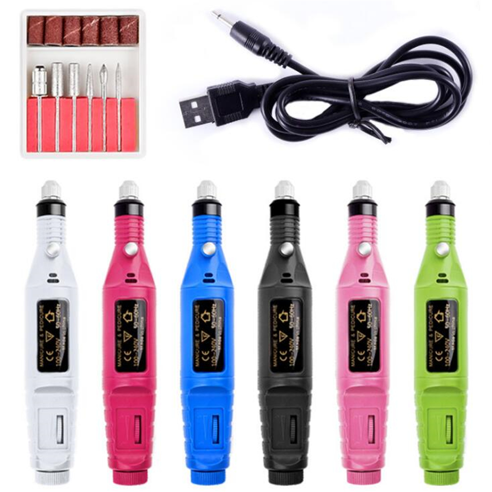 Professional Electric Nail Drill Machine Manicure Machine Pedicure Drill Set Nail File Grinder Polisher Nail Art Equipment Tools