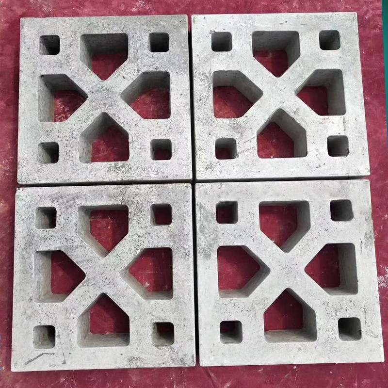 3D Cement Antique Brick Mold Square Garden Window Making Brick Mould Carving Anti-Slip Concrete Plastic Paving Molds 30x30x7cm