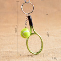 50pcs ZARSIA Mini Tennis Tennis Racket Key Buckle tennis balls keychain Advertisement Promotion Activity Propaganda Gift