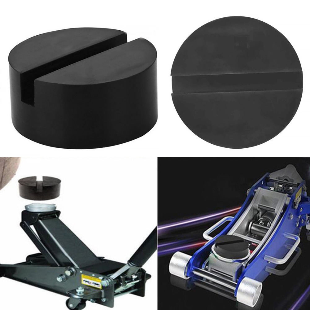 Car Disk Block Pad Jacking DIY Jack Rail Floor Slotted Rubber Frame SUV Protector Hydraulic