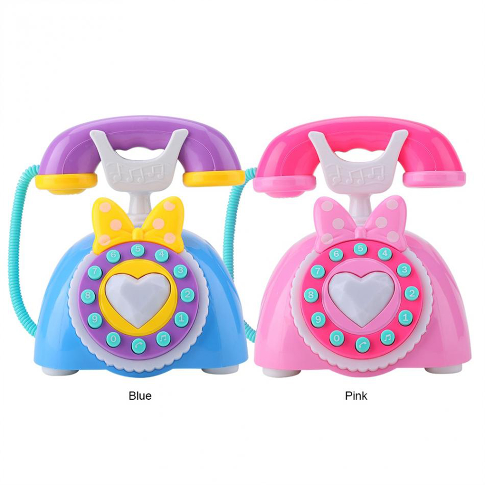 Kid Simulation Plastic Telephone Toy Children Educational Gift Kids Electric Music Phone Pretend Play Sound Learning Musical Toy