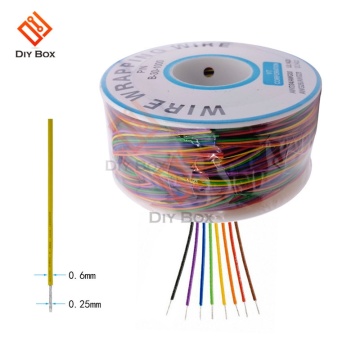 Wrapping Wire 280M 30 AWG B-30-1000 8 Color AWG30 Cable Breadboard Jumper Colored Insulation Cable readboard Jumper