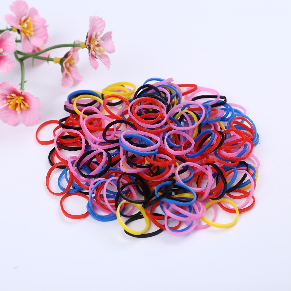 Pet Dog Beauty Pet Hair Accessories elastic Rubber Bands TPU rubber band high elastic head rope hair rope 100g about5000pcs