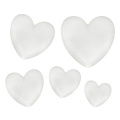 Heart Shaped Polystyrene Styrofoam Foam Ball White Craft Heart-shaped For DIY Christmas Party Wedding Decoration Supplies Gifts