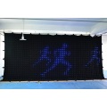 P18 2Mx3M DMX Controller 80 Animated Patterns 176pcs LED Vision Curtain Stage Flexible Screen DJ Background LED Video Curtain