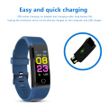Fashion Health 115Plus Smart Bracelet Sport Bluetooth Wristband Heart Rate Monitor Watch Activity Fitness Tracker Smart Band