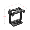 Andoer Metal Aluminum Camera Fitting Cage Compatible with Z CAM E2C with Cold Shoe Mount 1/4 Screw Shooting Accessories