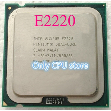 FREE SHIPPING intel Dual-Core E2220 CPU Processor (1M Cache, 2.40 GHz, 800 MHz FSB) Socket 775 SLA8W