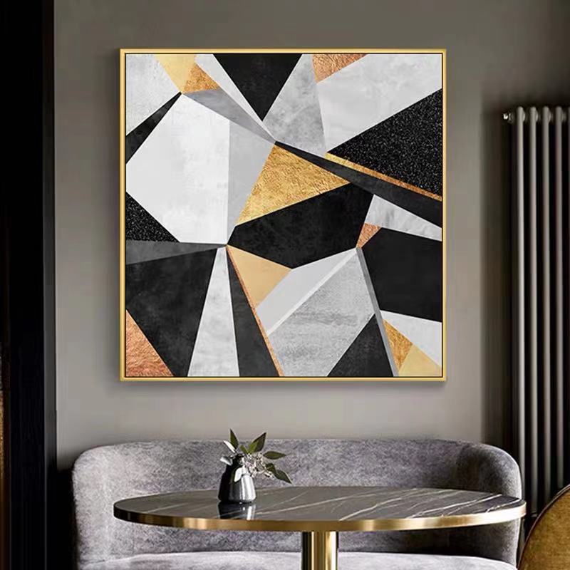 Abstract Geometric Living Room Decoration Painting Poster Nordic Style Hotel Restaurant Paintings Home Background Wall Decoratio