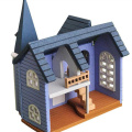 Fairytale Town House DIY Mini Wooden Dolls Miniature Accessories Handicraft Building Assemble Toy Crafts Furniture Kits