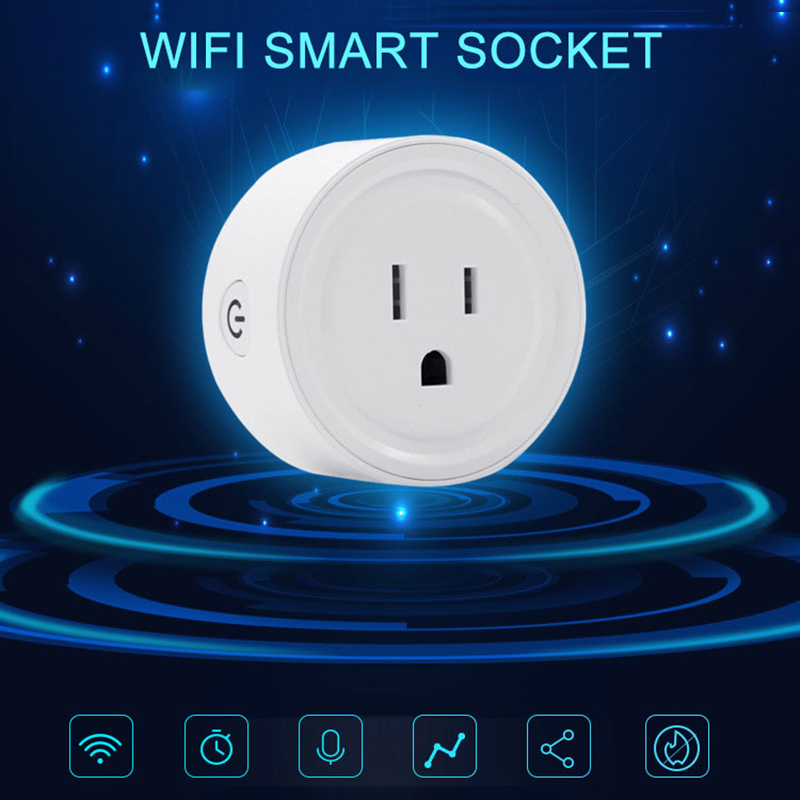 US 10A WiFi Smart Plug Socket With Power Energy Monitor Multi Plug eWeLink APP Control Works With Alexa Google home Assistant