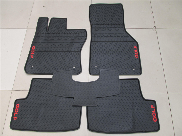 Special Latex Non Slip Carpets No Odor Waterproof Anti Skip Rubber Car Floor Mats for VW Golf 7