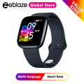 Zeblaze Crystal 3 Heart Rate Blood Pressure Monitor Smartwatch IPS Color Display Long Battery Life Smart Watch Activity Tracker