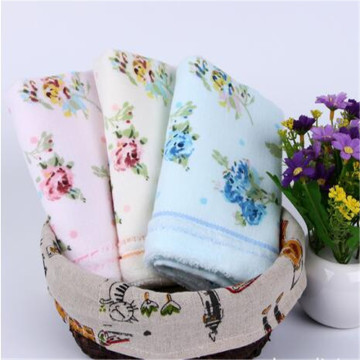 fashion 32*72cm Printed Flower Cotton Terry Hand Towels,Pattern Floral Face Bathroom Hand Towels for Adults,Toallas Algodon