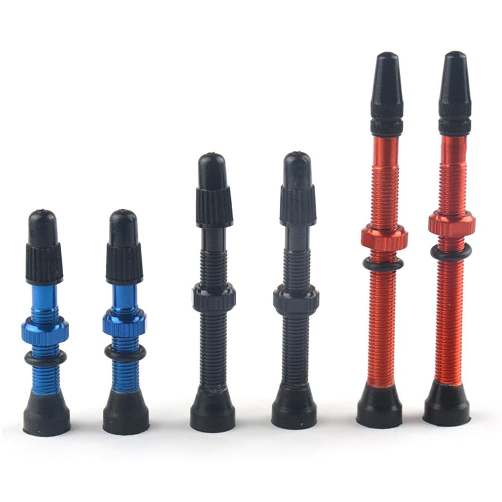 2Pcs 48/60/78mm Road MTB Bike Bicycle Tubeless Tires Alloy Presta Valve Stems Bicycle Tubeless Tires Brass Core Stem Tubeless