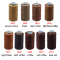 LMDZ 150D 250m Flat Thread Wax Line Leather Sewing Waxed Thread Cord for Leather Craft DIY Handmade Wear-Proof Sewing Threads